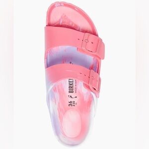 Birkenstock Vibrant Pink and Lavender Sandals